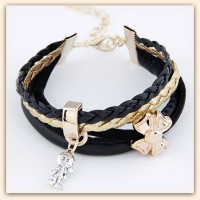 Charm multi armbånd svart